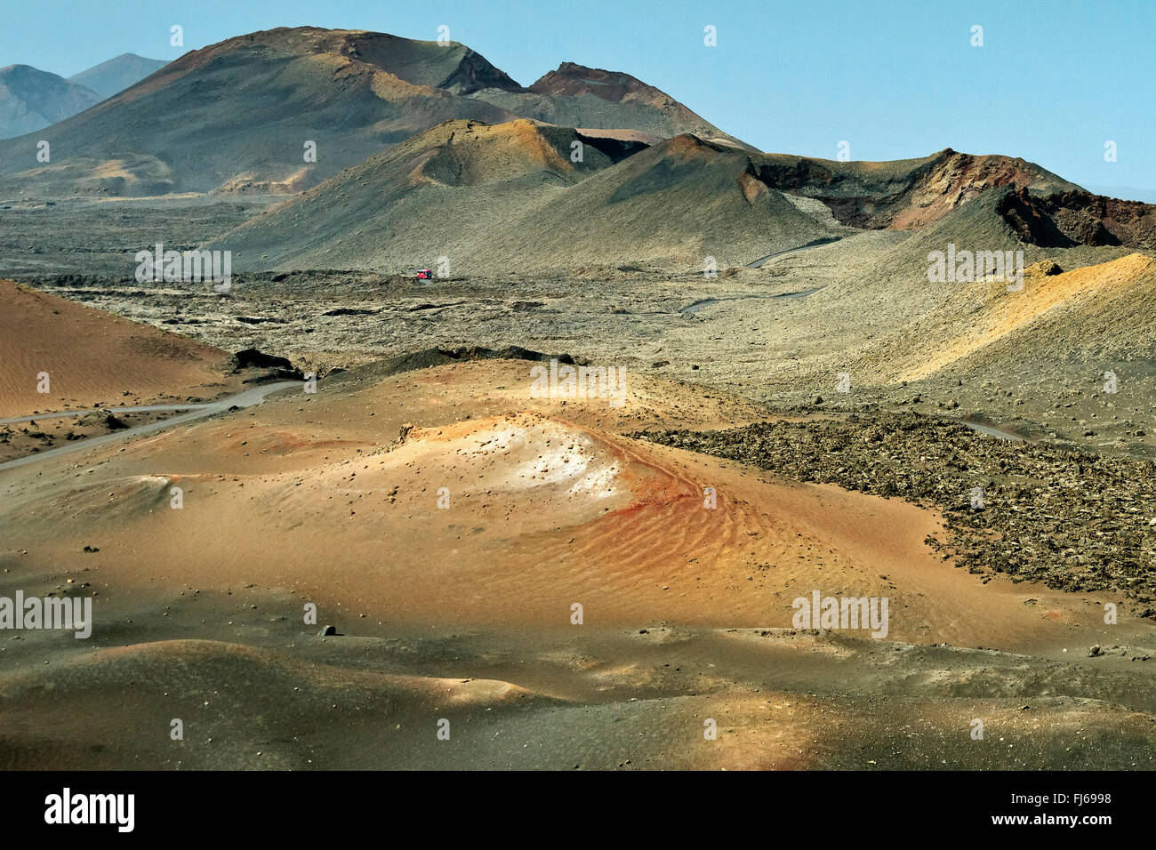 Volcanic Landscape National Park Timanfaya Lanzarote Spain Stock Photo - Alamy