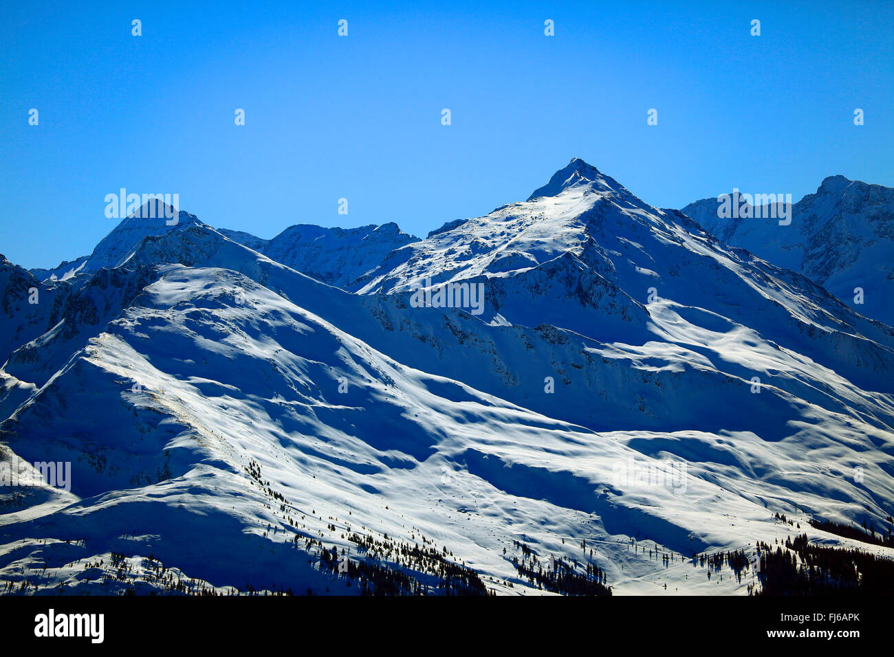 alpine scenery near Zell am See, Austria, Zell Am See Stock Photo
