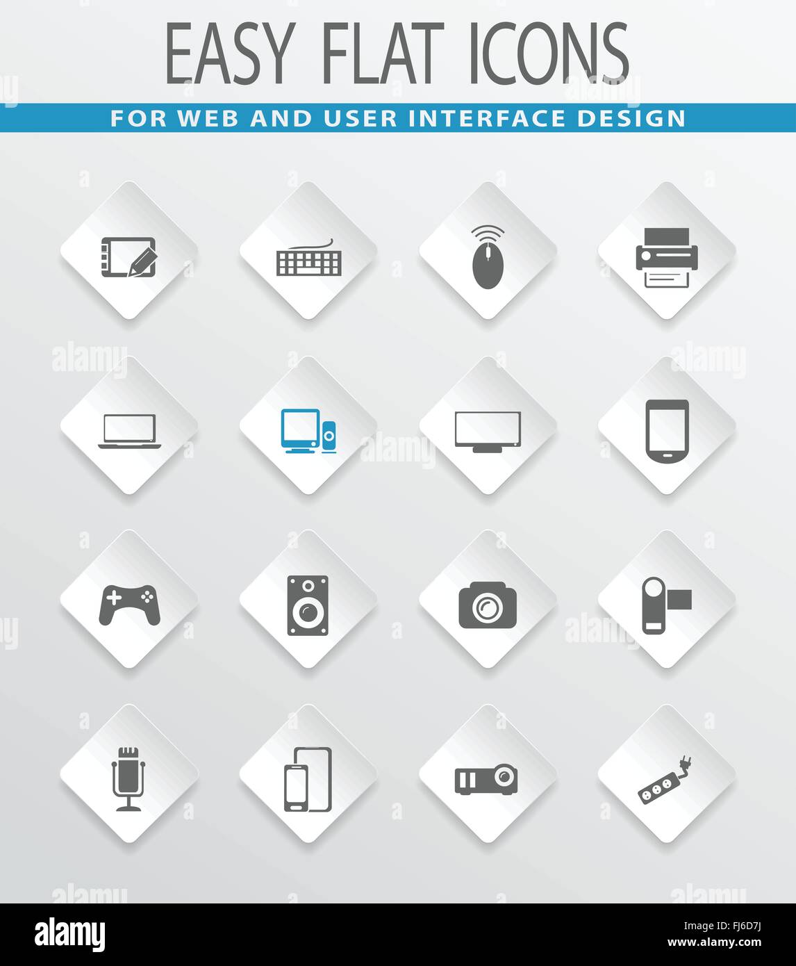 Devices icons set Stock Vector Image & Art Alamy