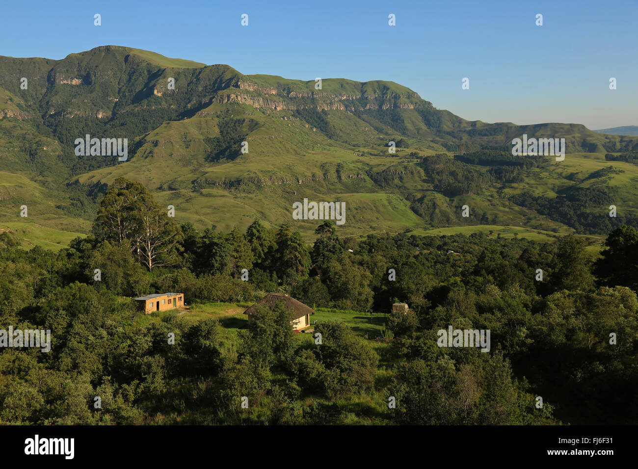 Monk's Cowl Drakensberg National Park Kwa Zulu Natal, South Africa Stock Photo