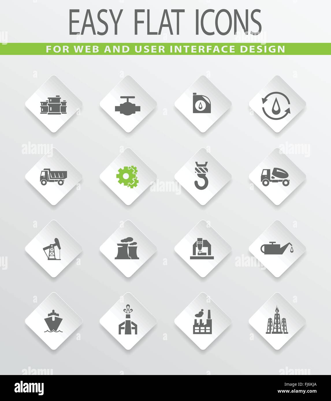 Industrial icons set Stock Vector Image & Art - Alamy