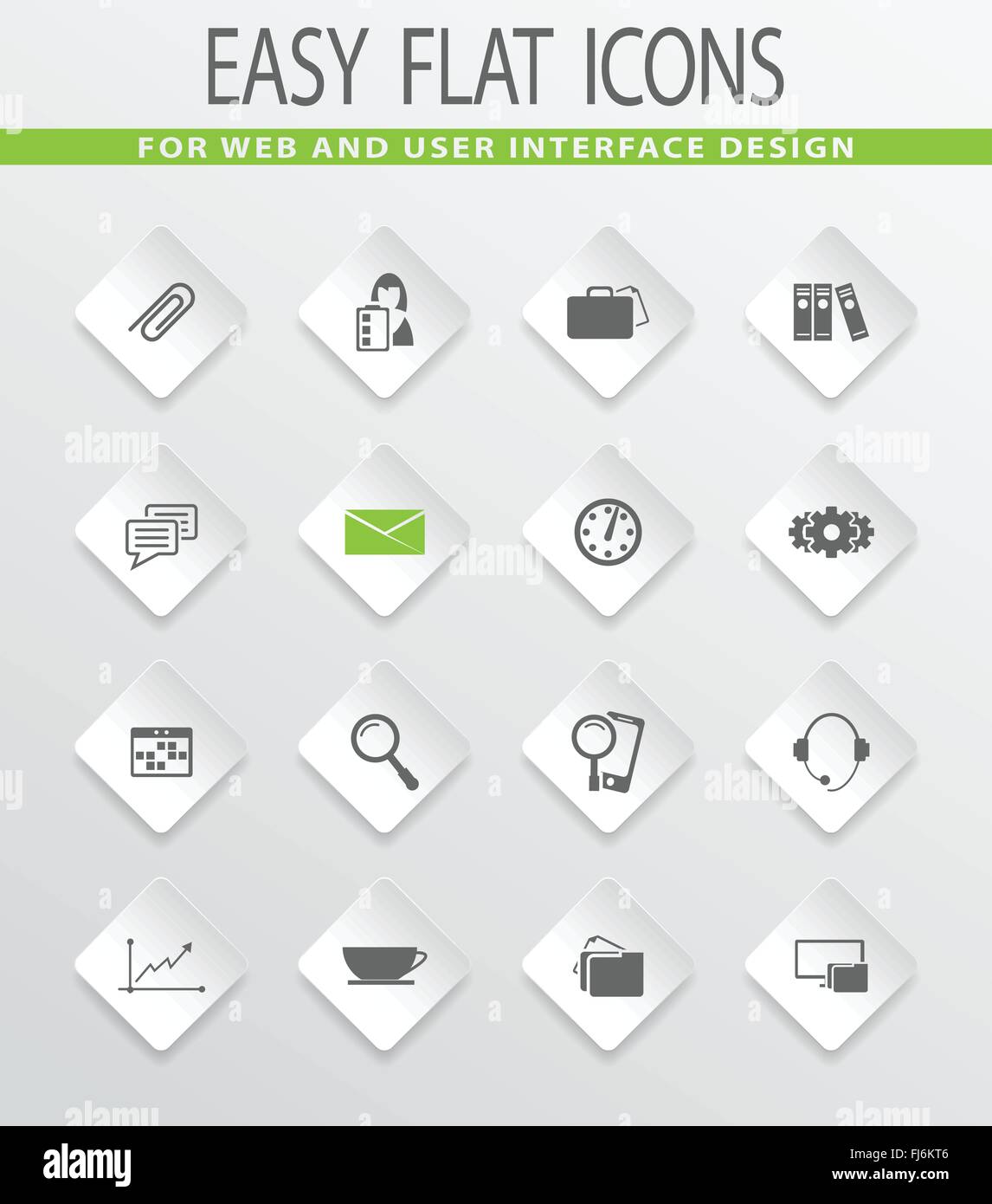 Office icons coffee black set Stock Vector Images - Alamy