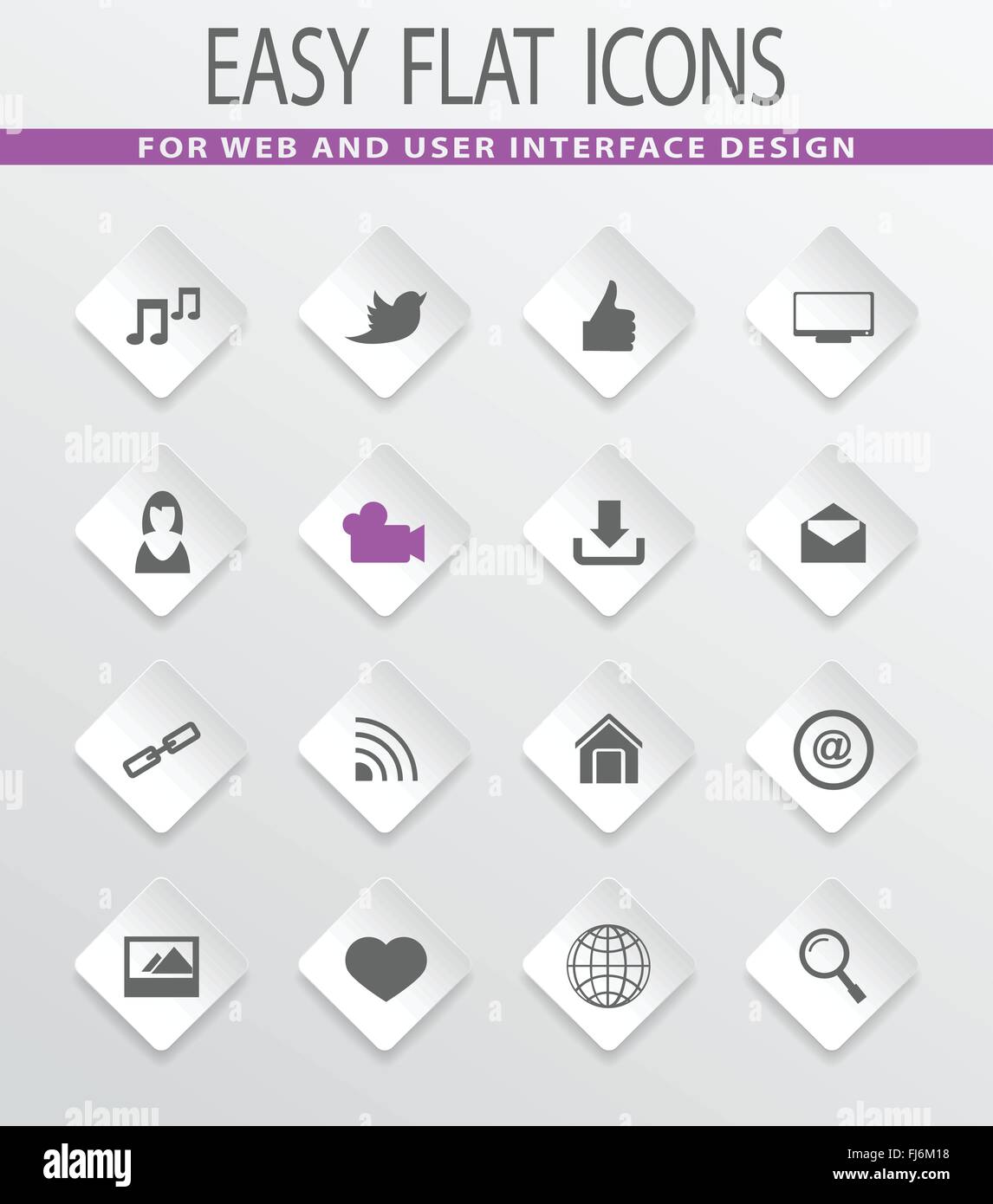 Social Media icons set Stock Vector Image & Art - Alamy