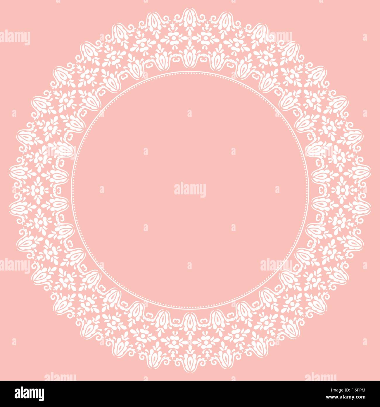 Floral Modern Vector Round Frame Stock Vector Image & Art - Alamy