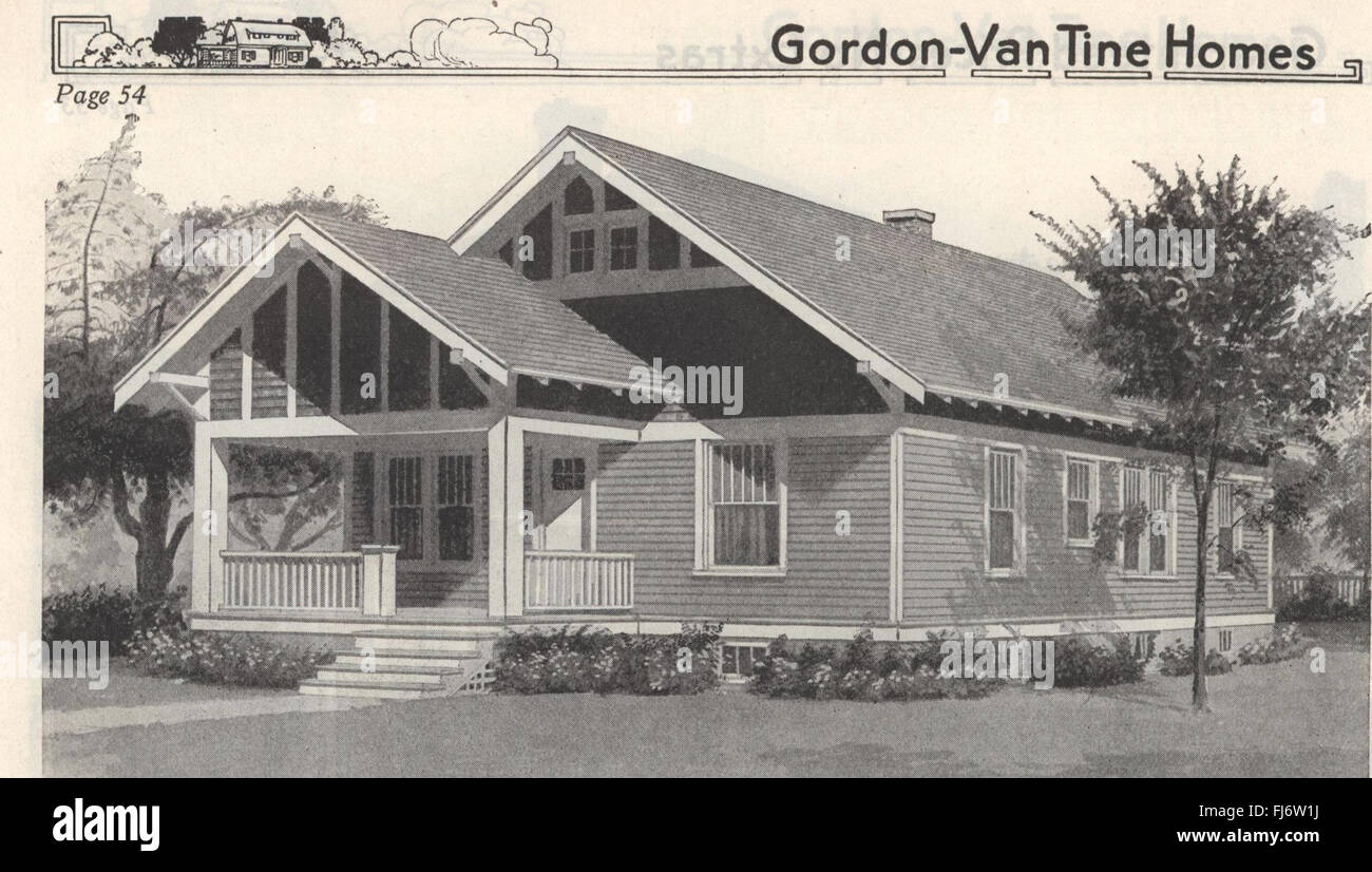 A catalog featuring designs for prefabricated homes by GordonVan Tine