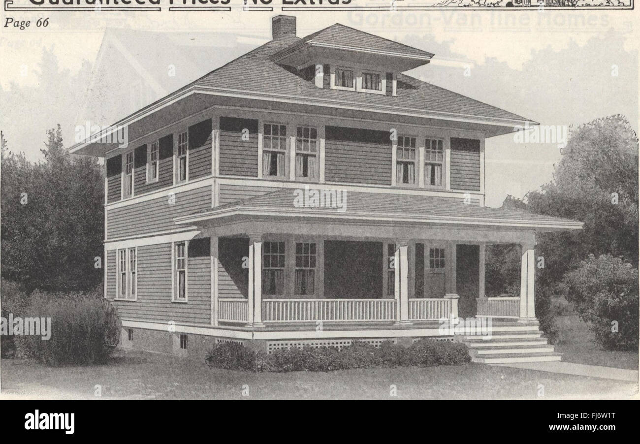 A catalog showcasing the designs of GordonVan Tine homes, with