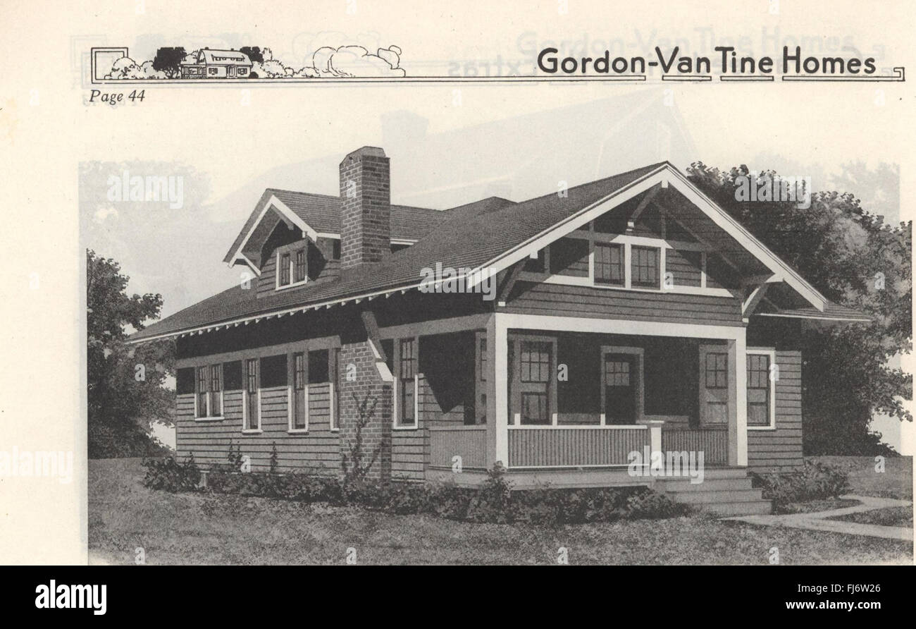 A catalog from GordonVan Tine Homes in 1921, showcasing architectural