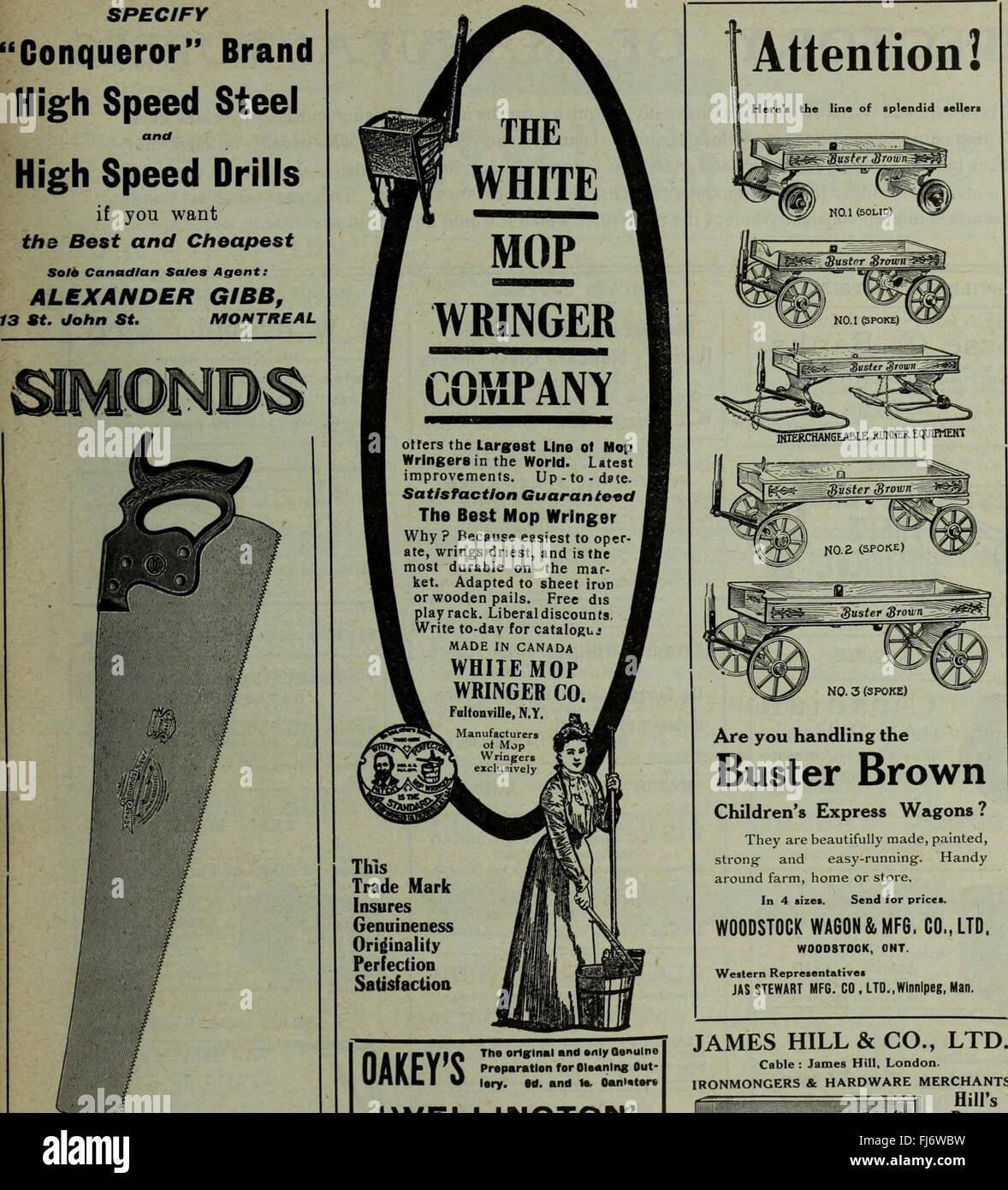 A catalog of hardware merchandise for the final quarter of 1910
