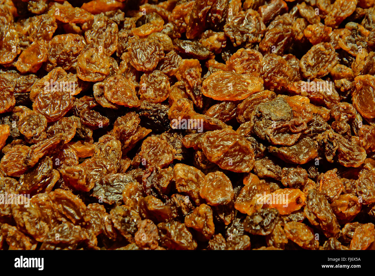 background filled with raisins (sultanas) Stock Photo