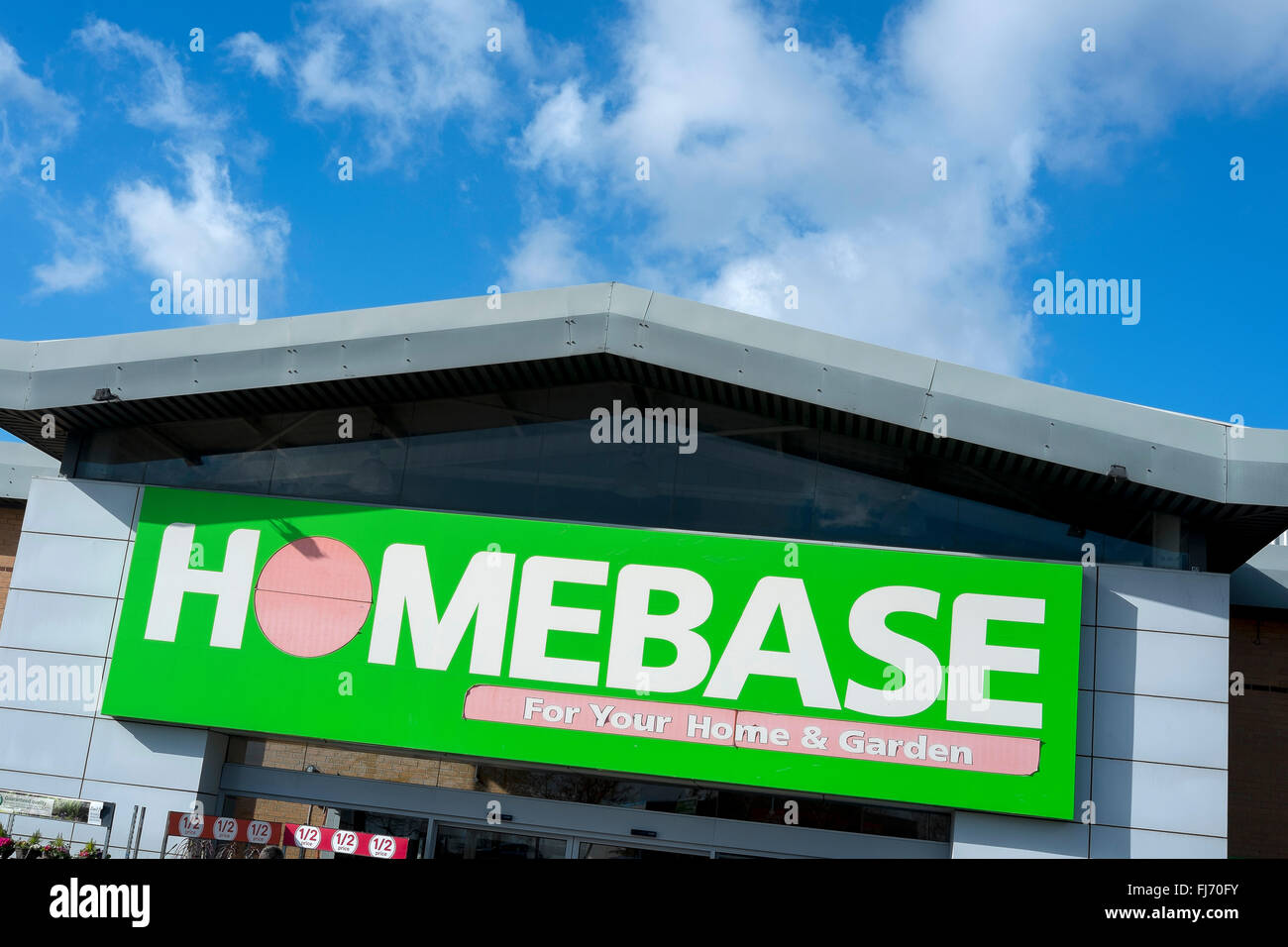 A view of the Homebase store in Northampton, UK Stock Photo