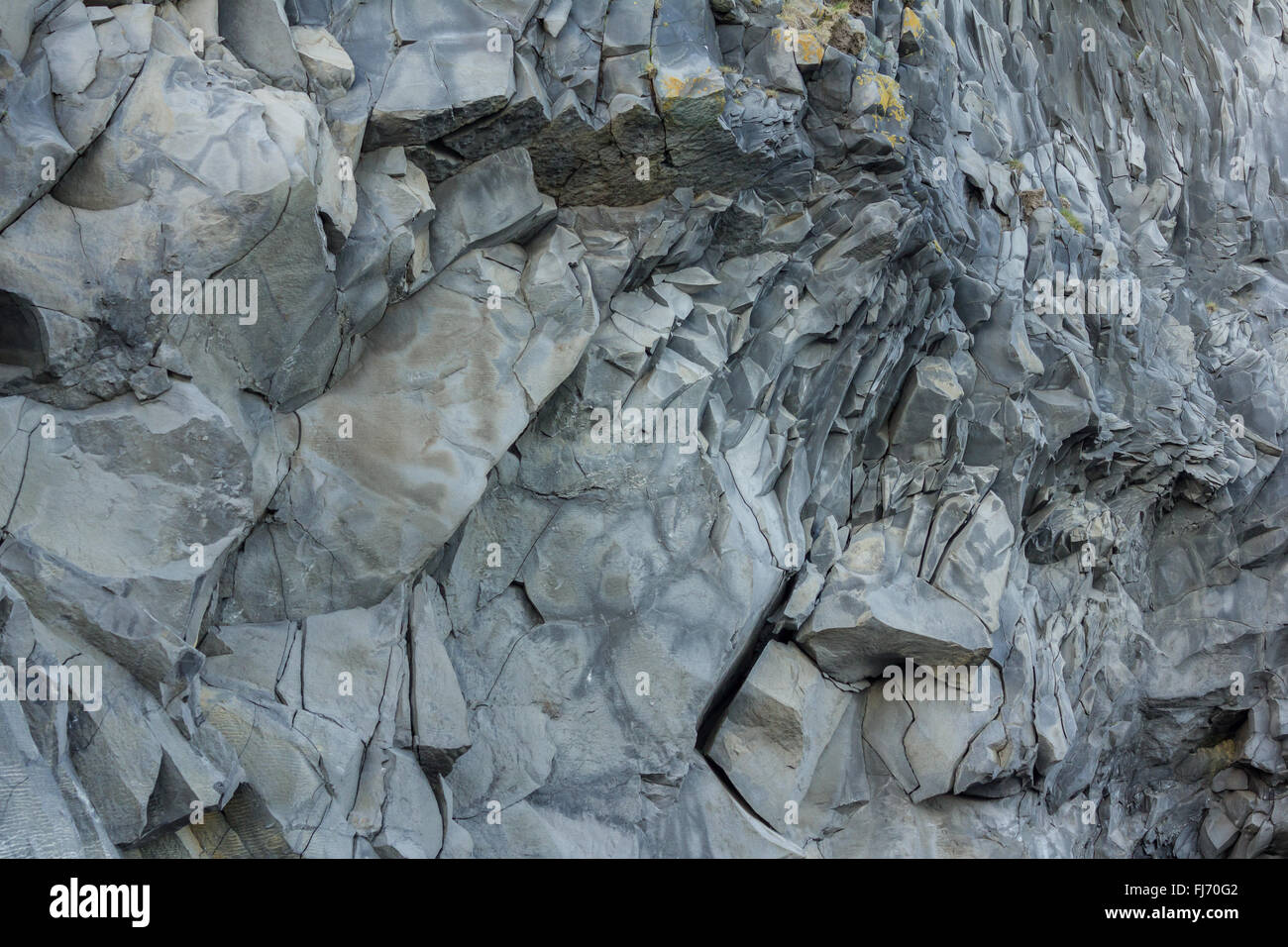 vik beach in iceland abstract formation Stock Photo