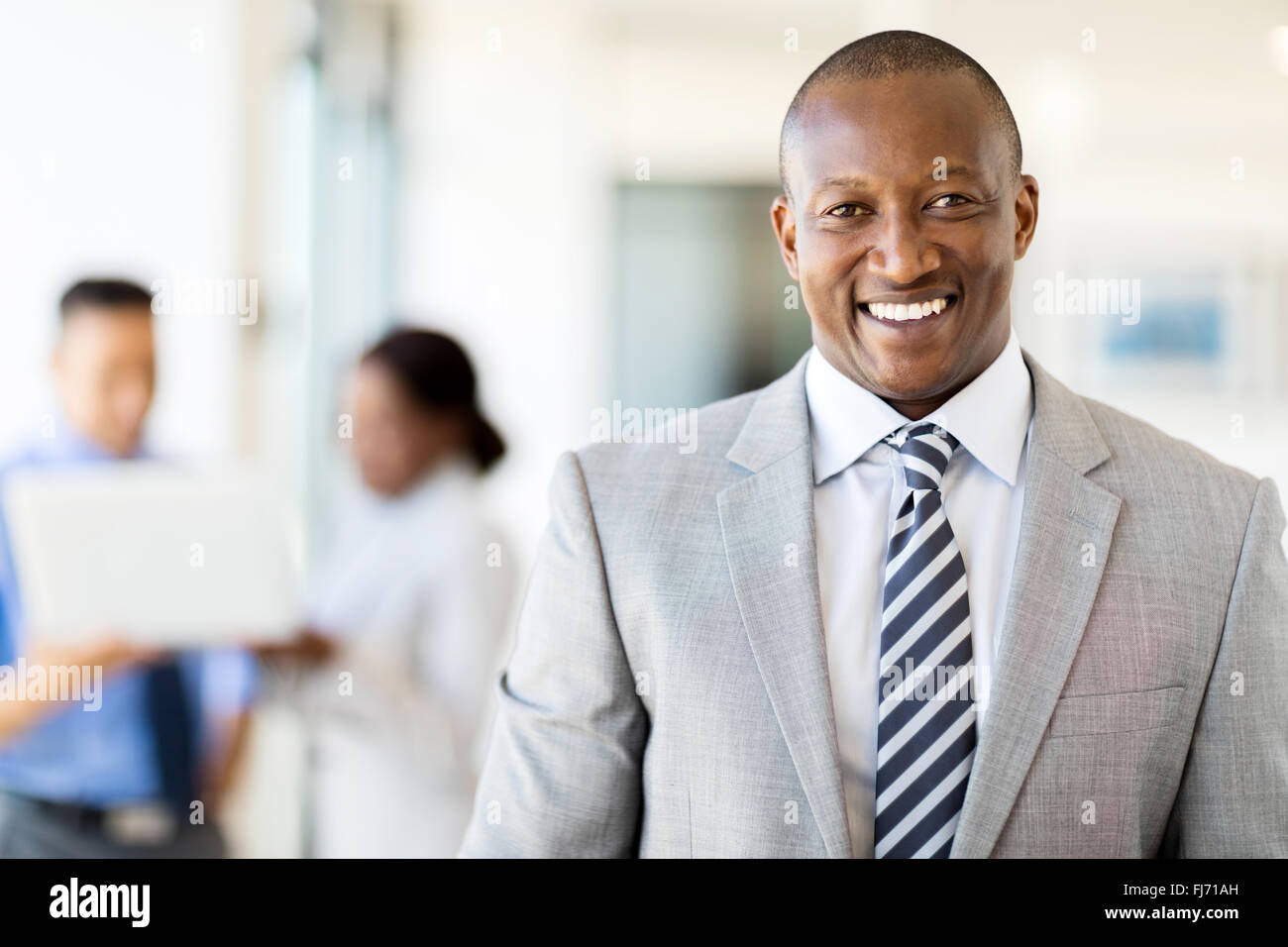 good looking African American business executive Stock Photo