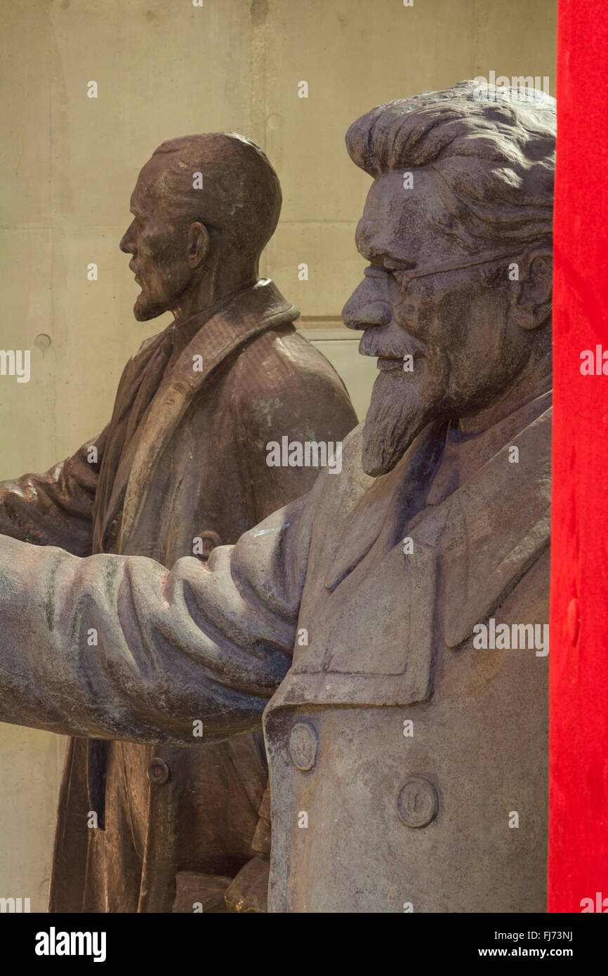 Socialist realist statues of Communist leaders at the Museum of Occupations, Tallinn, Estonia Stock Photo
