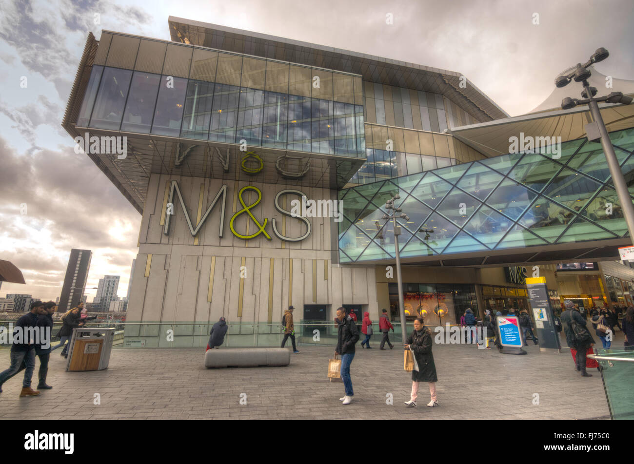 Westfield Shopping Centre, Stratford. Marks and Spenser Stock Photo