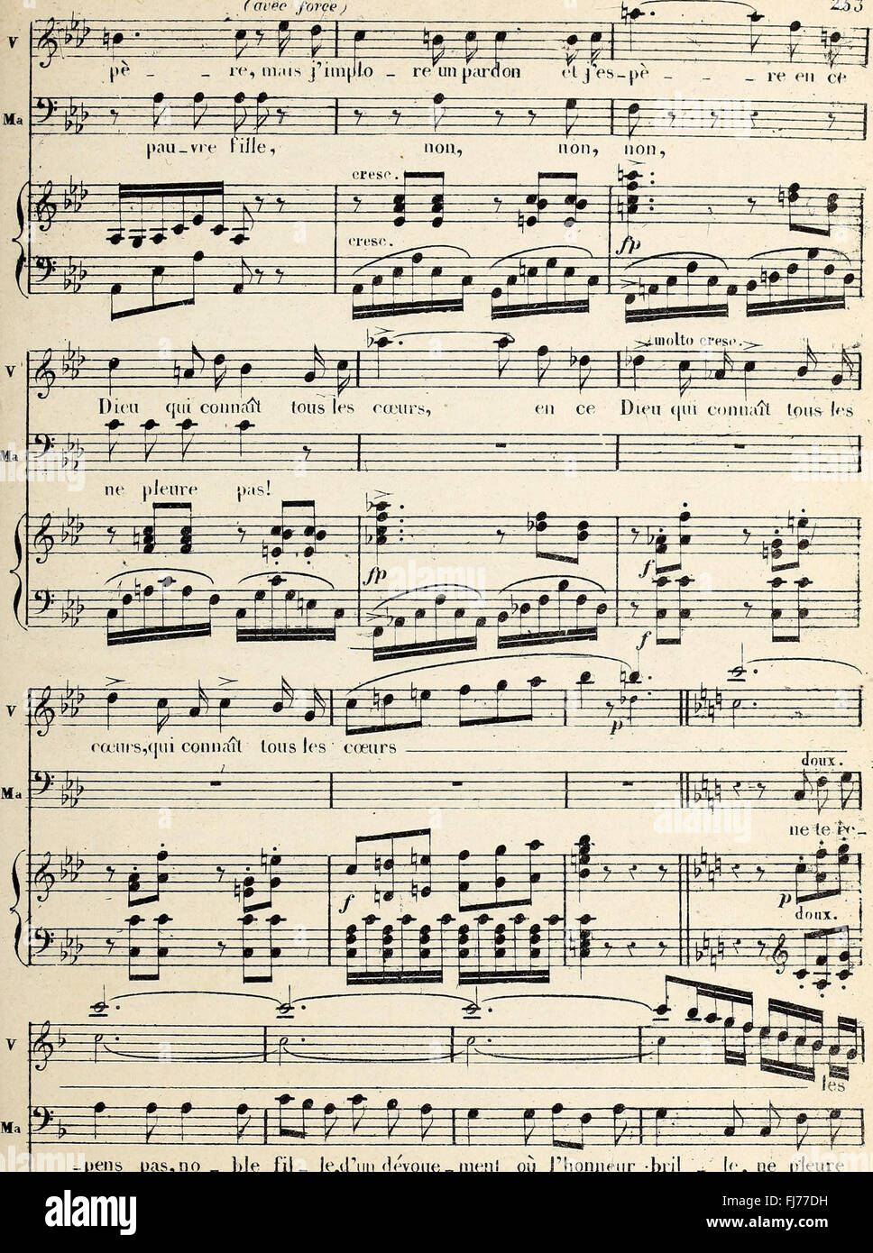 An opera in five acts from 1800, detailing the story of the Huguenots ...
