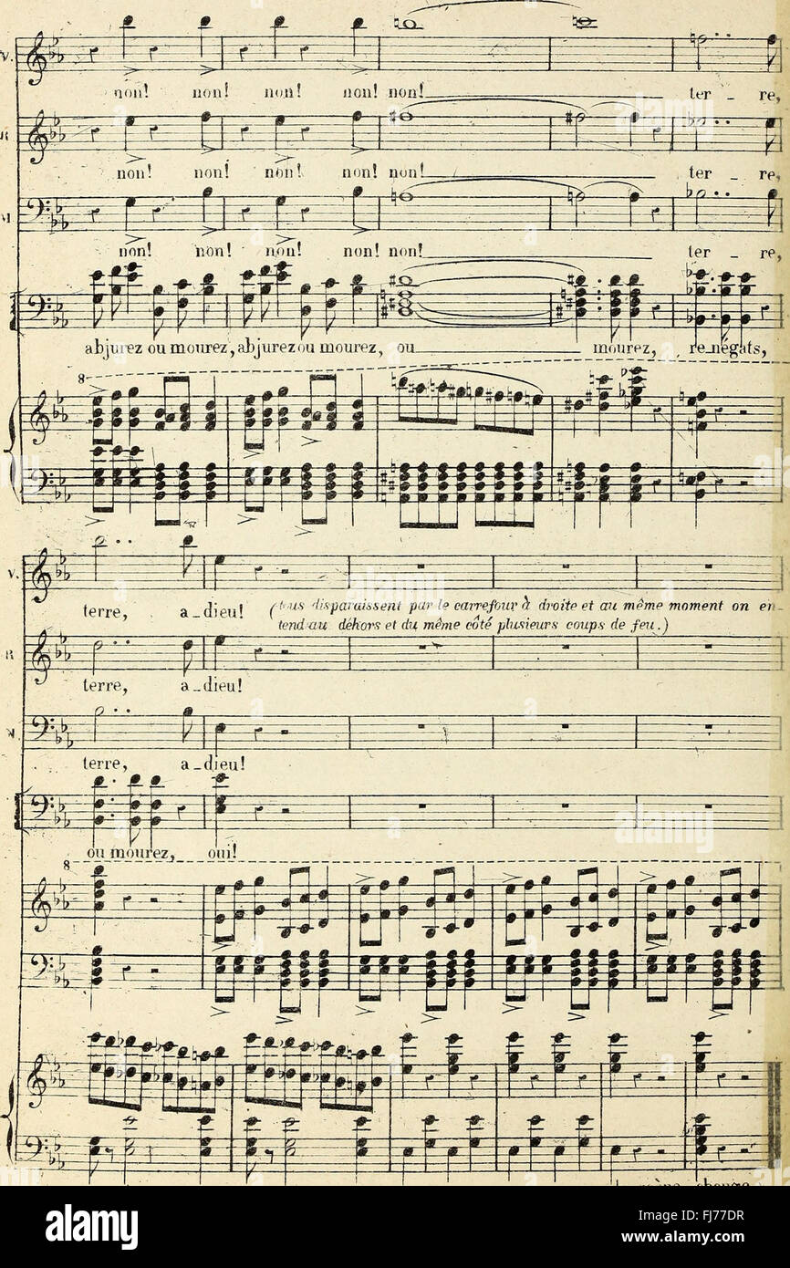 Les Huguenots - Opera in Five Acts (1800 Stock Photo - Alamy