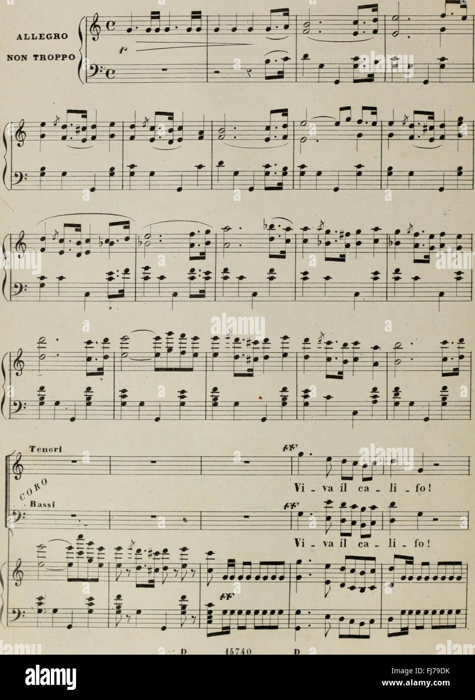 Naida - opera semiseria in 3 parti (1873) Stock Photo
