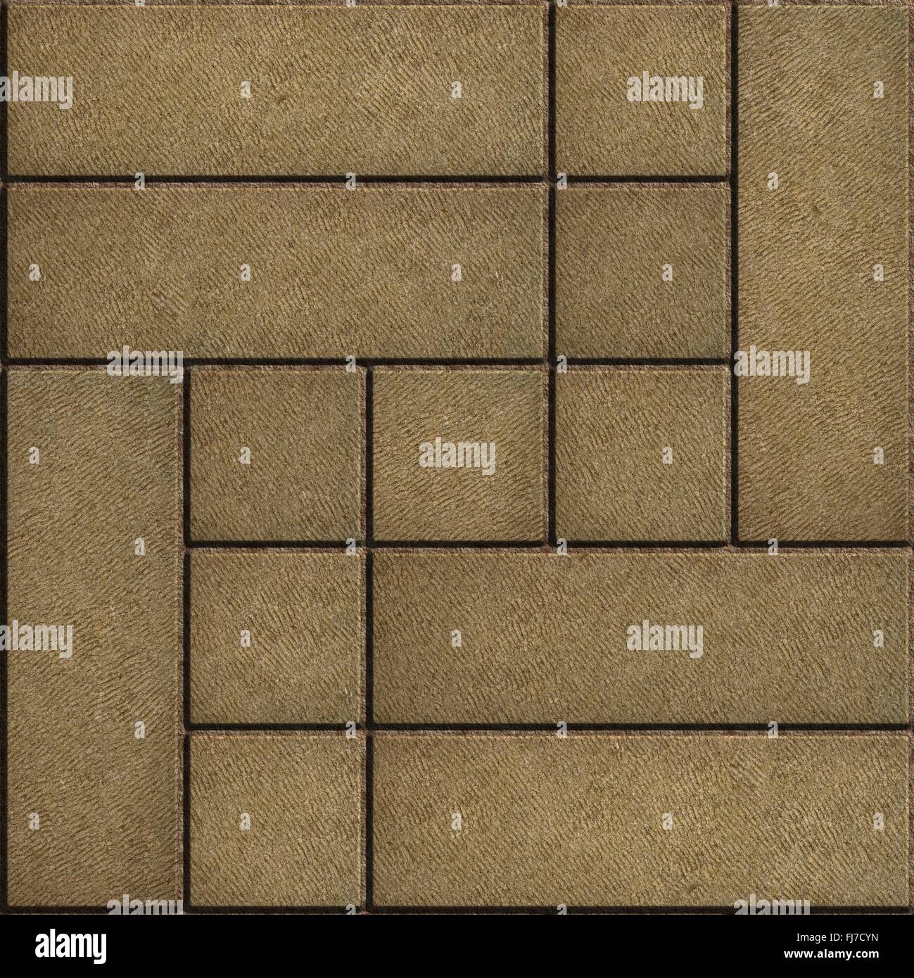 Texture of Rectangular Sand Color Paving Slabs Stock Photo Alamy