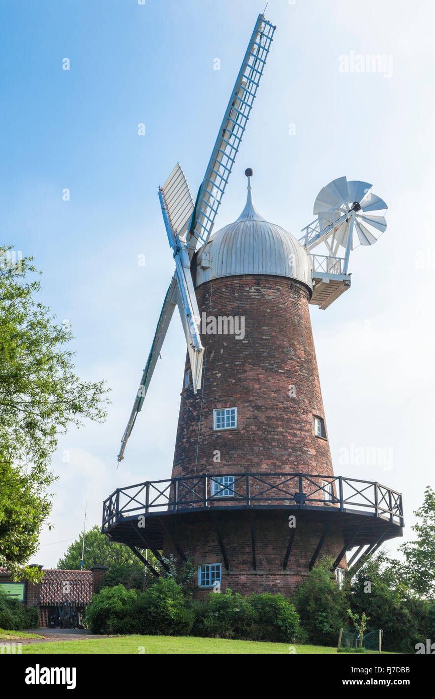 Green’s Mill, Sneinton, Nottingham, England, UK, a windmill just outside Nottingham city centre. Stock Photo