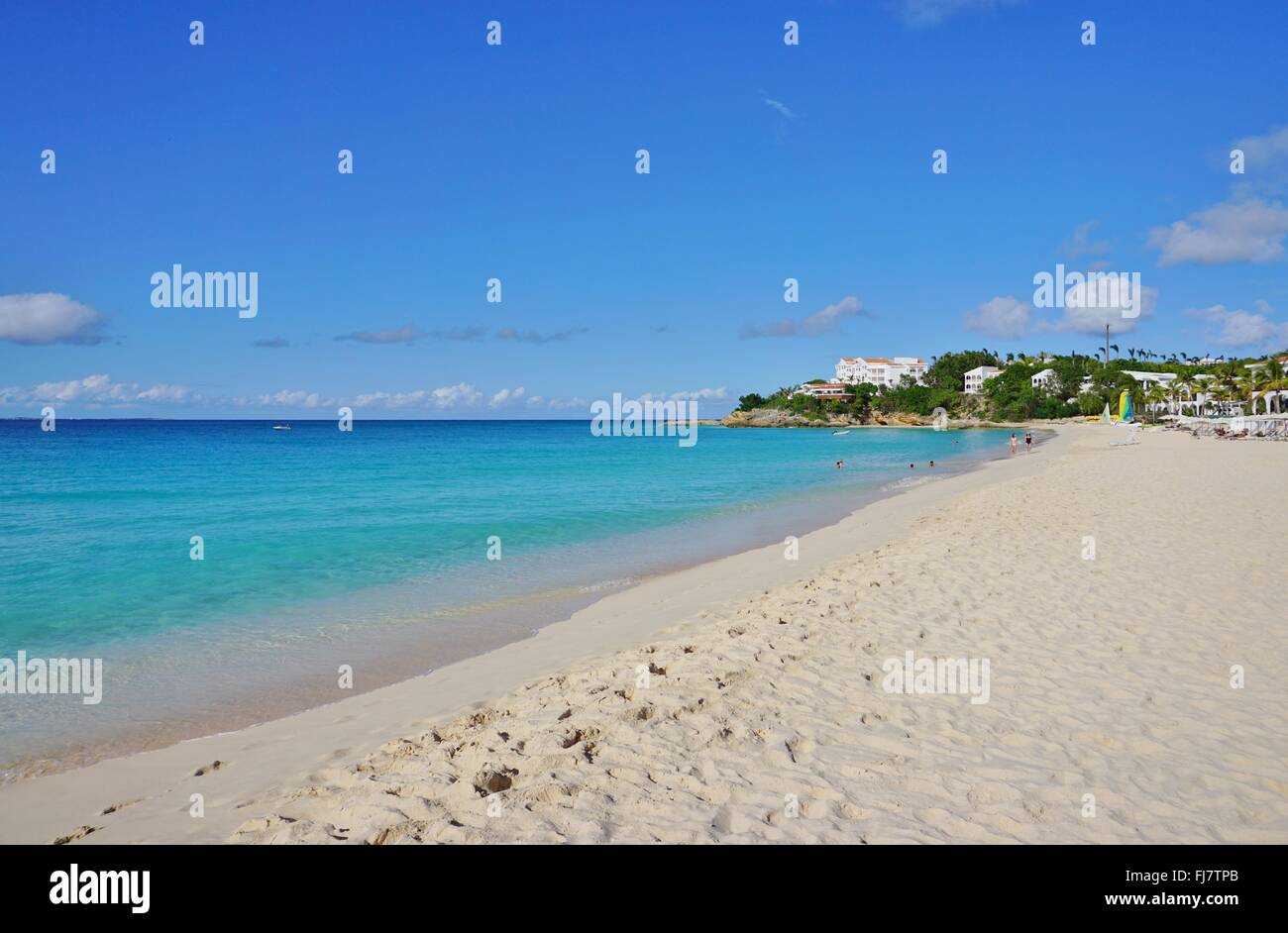 Beautiful Meads Bay Beach On The Caribbean Island Of Anguilla Stock Photo Alamy