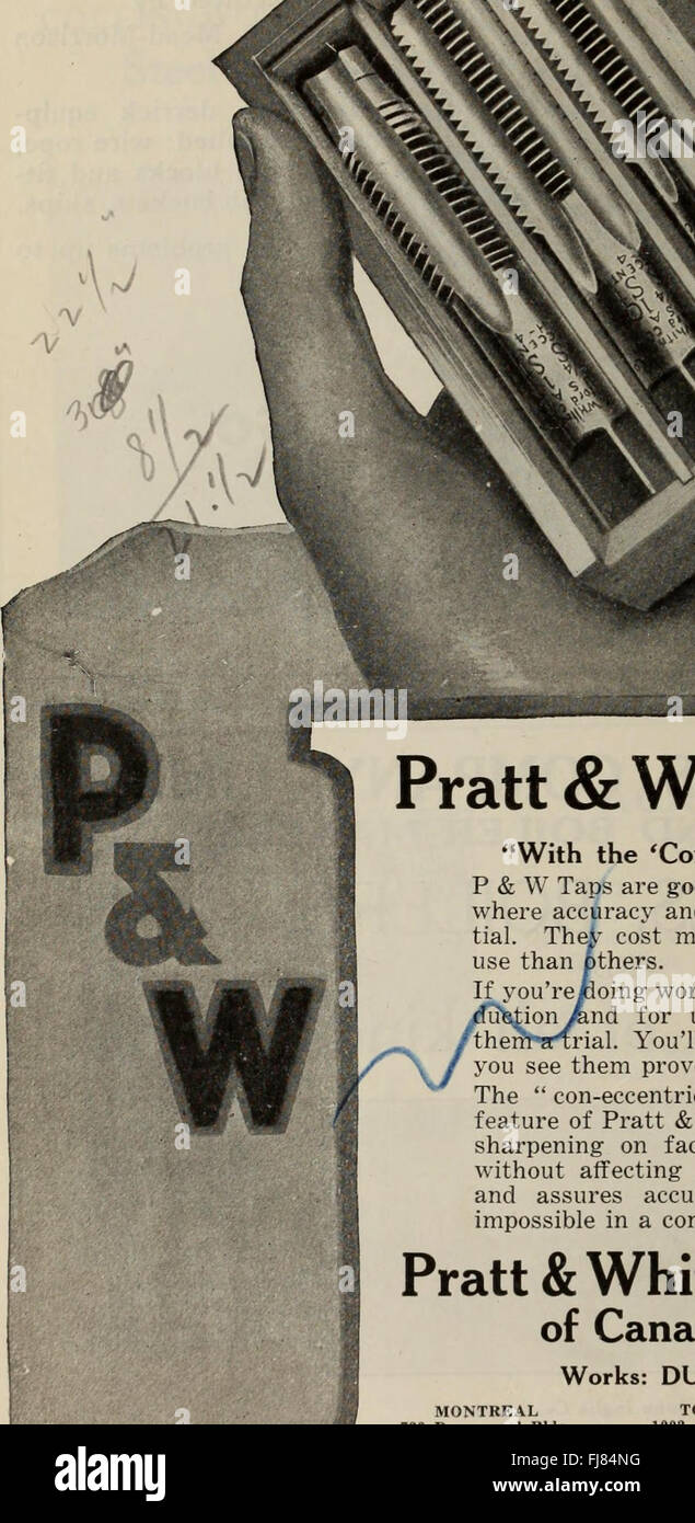 Canadian transportation and distribution management (1921 Stock Photo