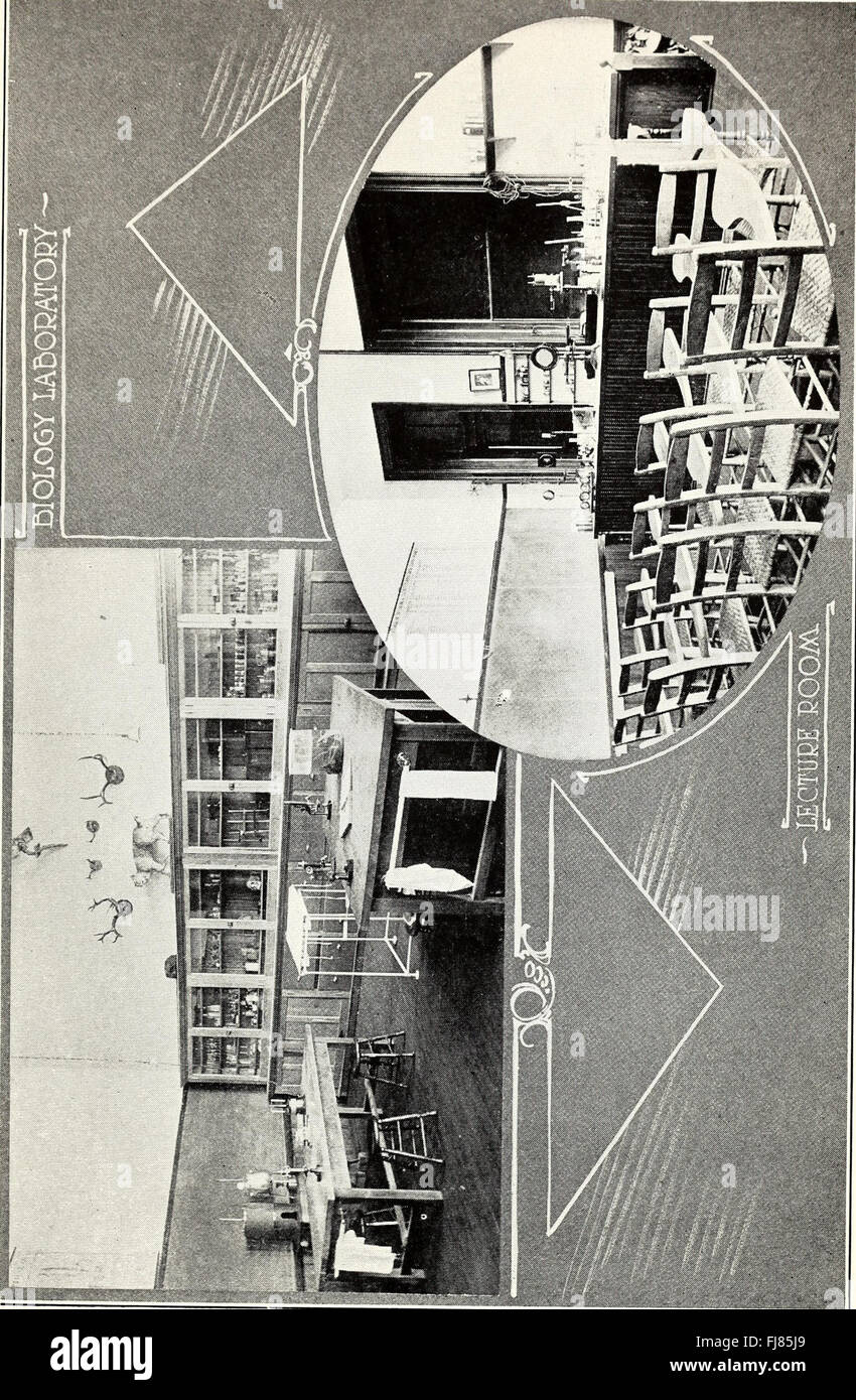 College of the Sacred Heart Catalogue (1916), listing academic courses