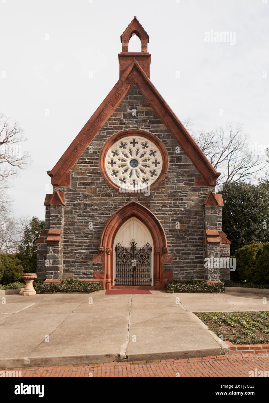 Oak Hill Cemetery Chapel, Georgetown - Washington, DC USA Stock Photo