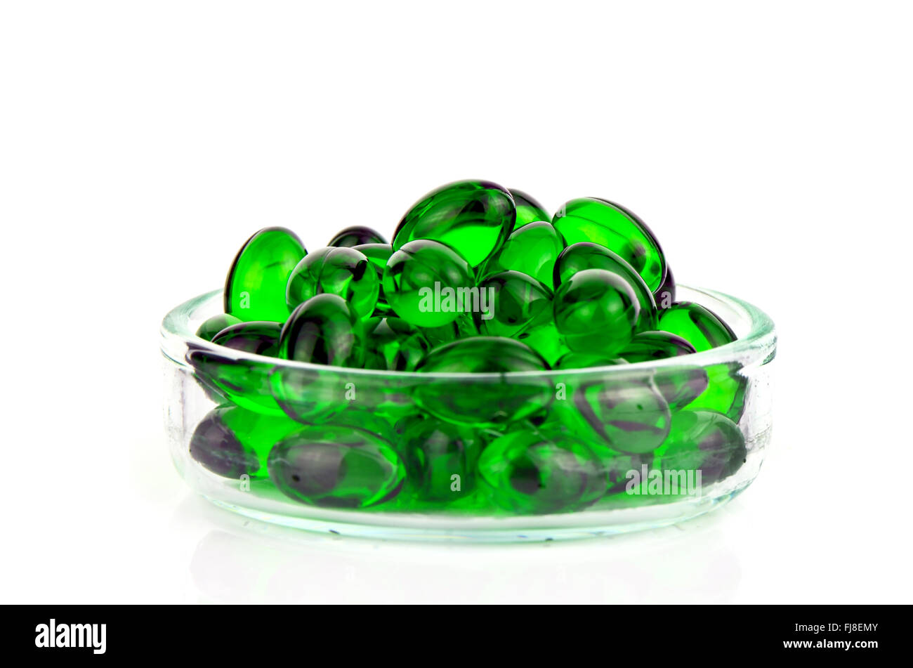 Soft gelatin capsule medicine on white background Stock Photo Alamy