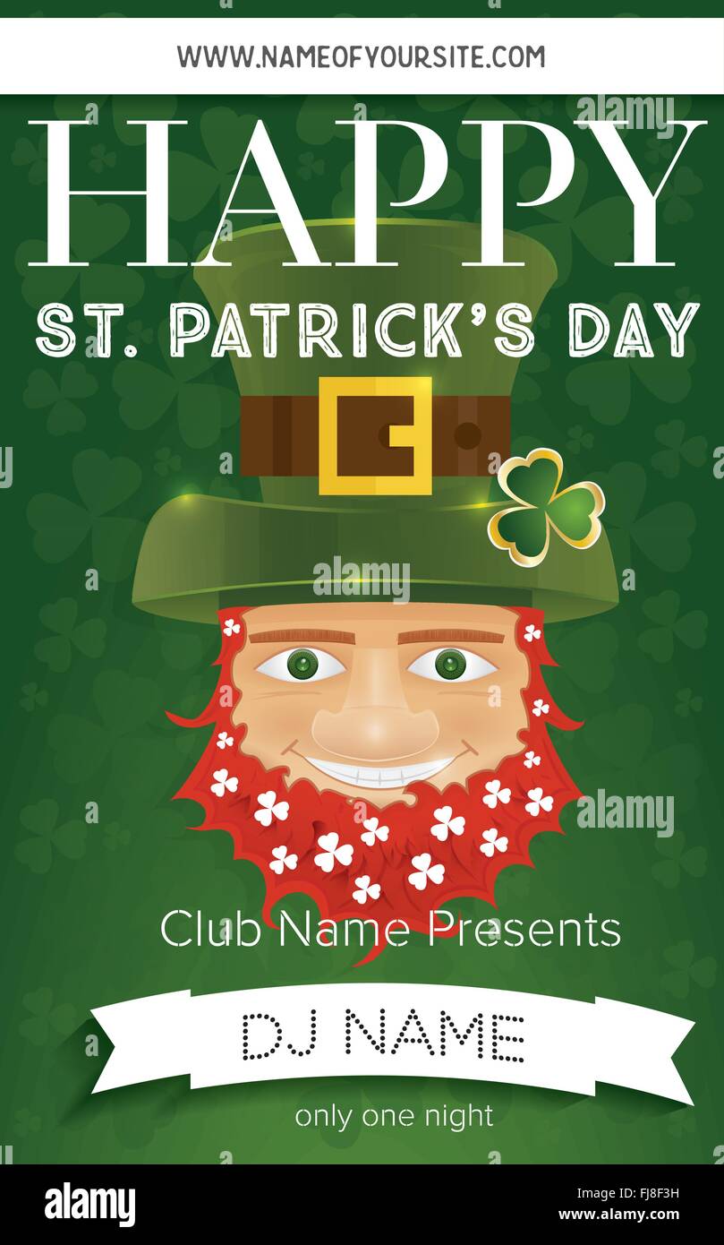 st patricks day flier template