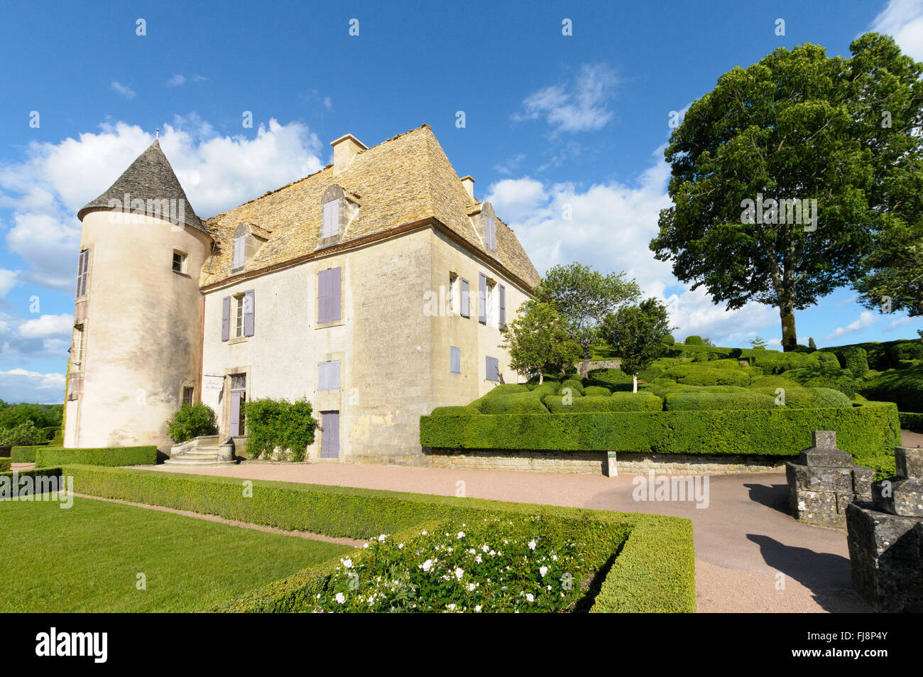 France, Dordogne, Perigord Noir, Vezac, Château de Marqueyssac Stock Photo