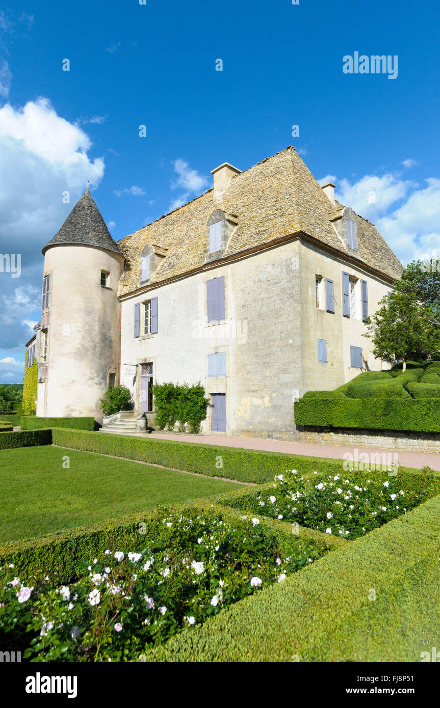 France, Dordogne, Perigord Noir, Vezac, Château de Marqueyssac Stock Photo