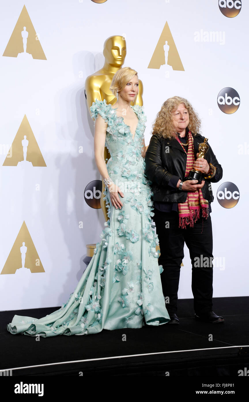 Hollywood, California. 28th Feb, 2016. Costume designer Jenny Beavan