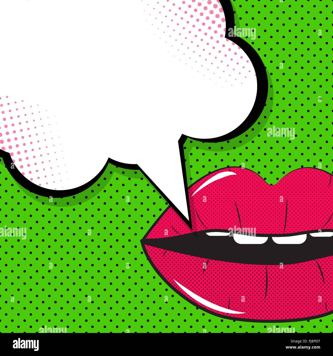 Speech Bubble Pop Art Background Stock Vector Image & Art - Alamy