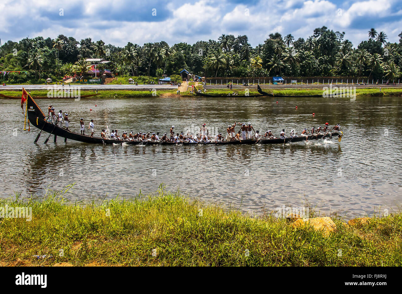 Snake boat race, onam festival, kerala, india, asia Stock Photo