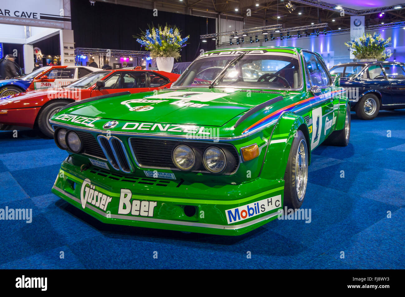 Sports car BMW 3.0 CSL (BMW New Six CS), 1974. Stock Photo