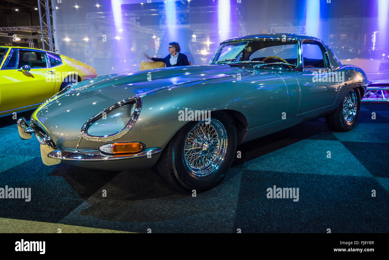 Sports car Jaguar E-Type Series I. Stock Photo