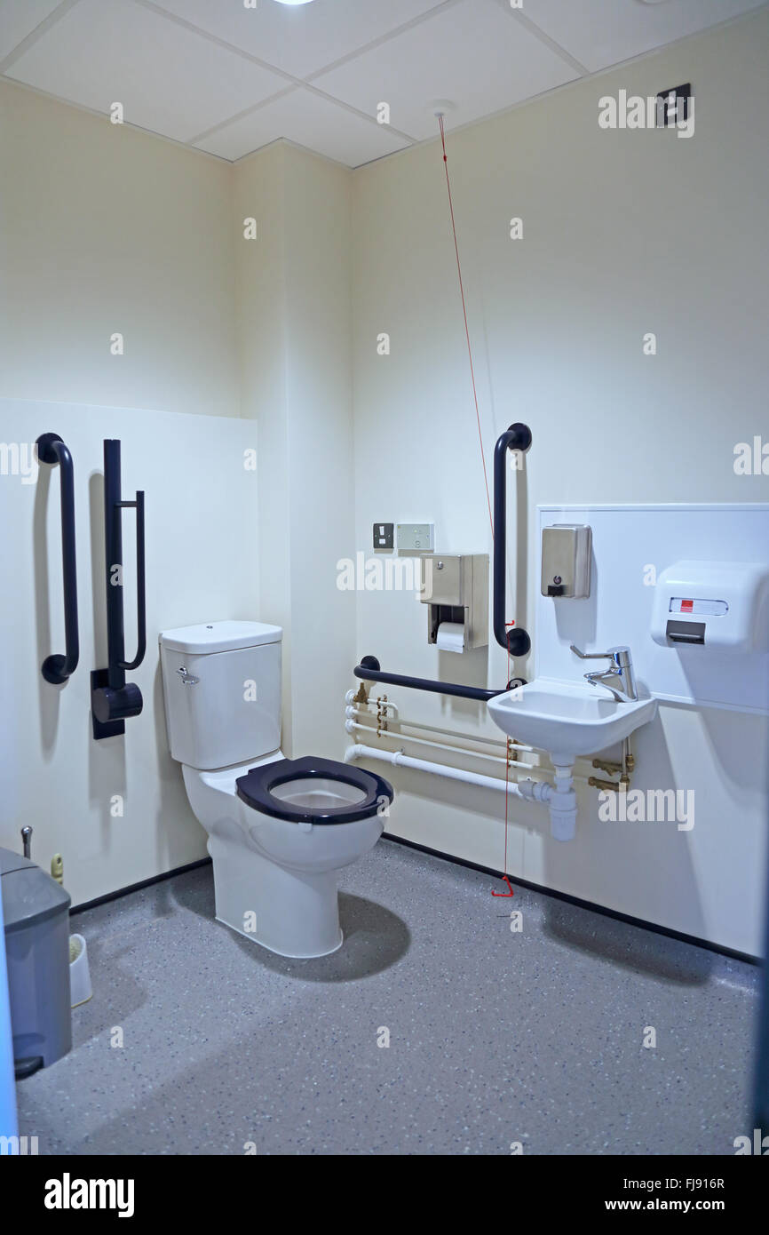 A disabled toilet in a newly built British Primary School Stock Photo