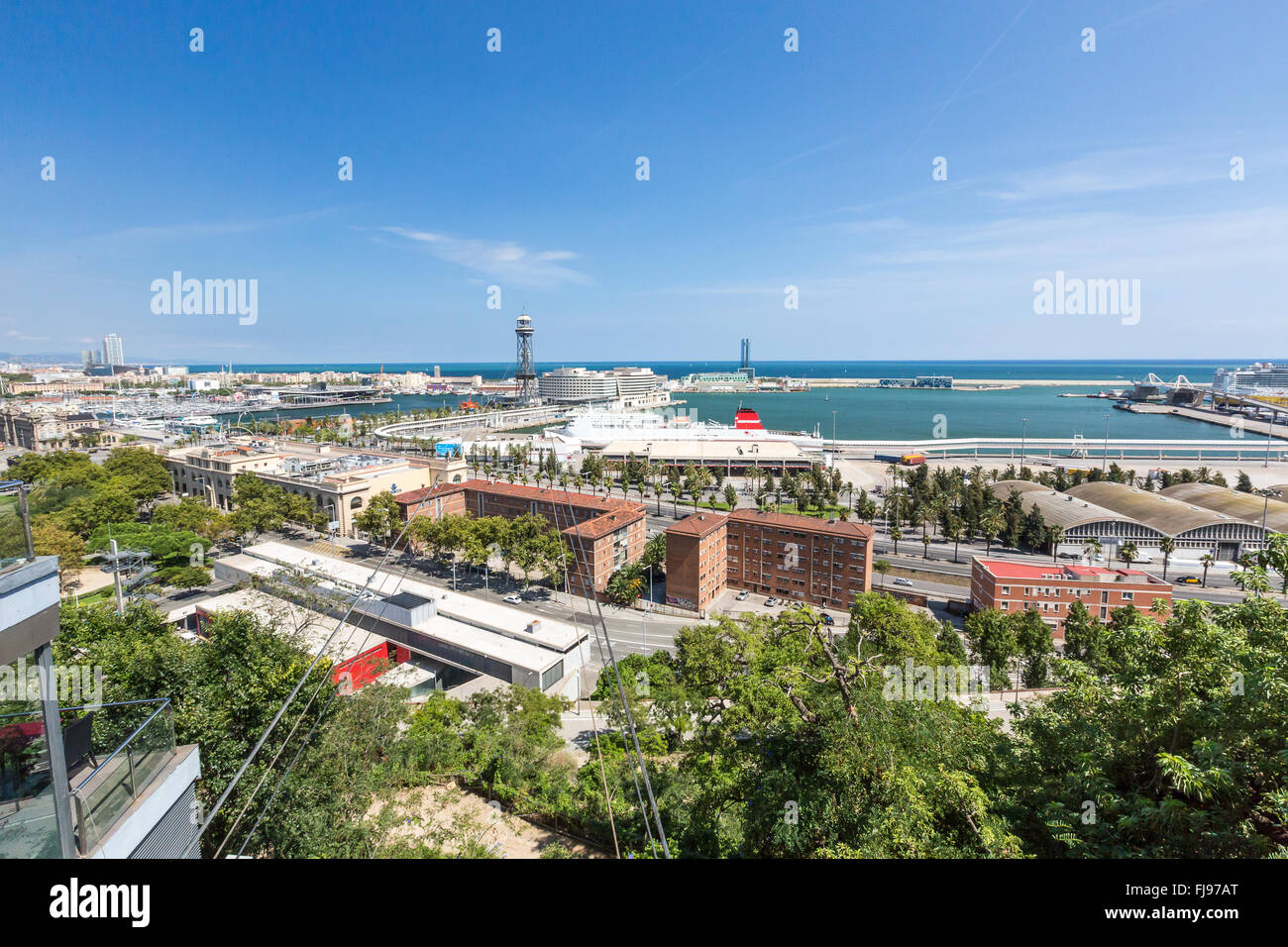 Barcelona City View Stock Photo - Alamy
