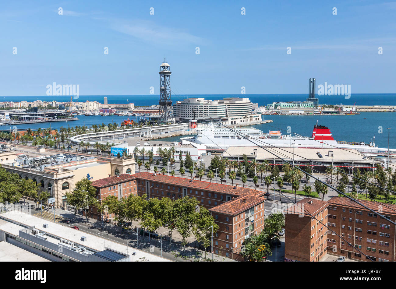 Barcelona City View Stock Photo - Alamy