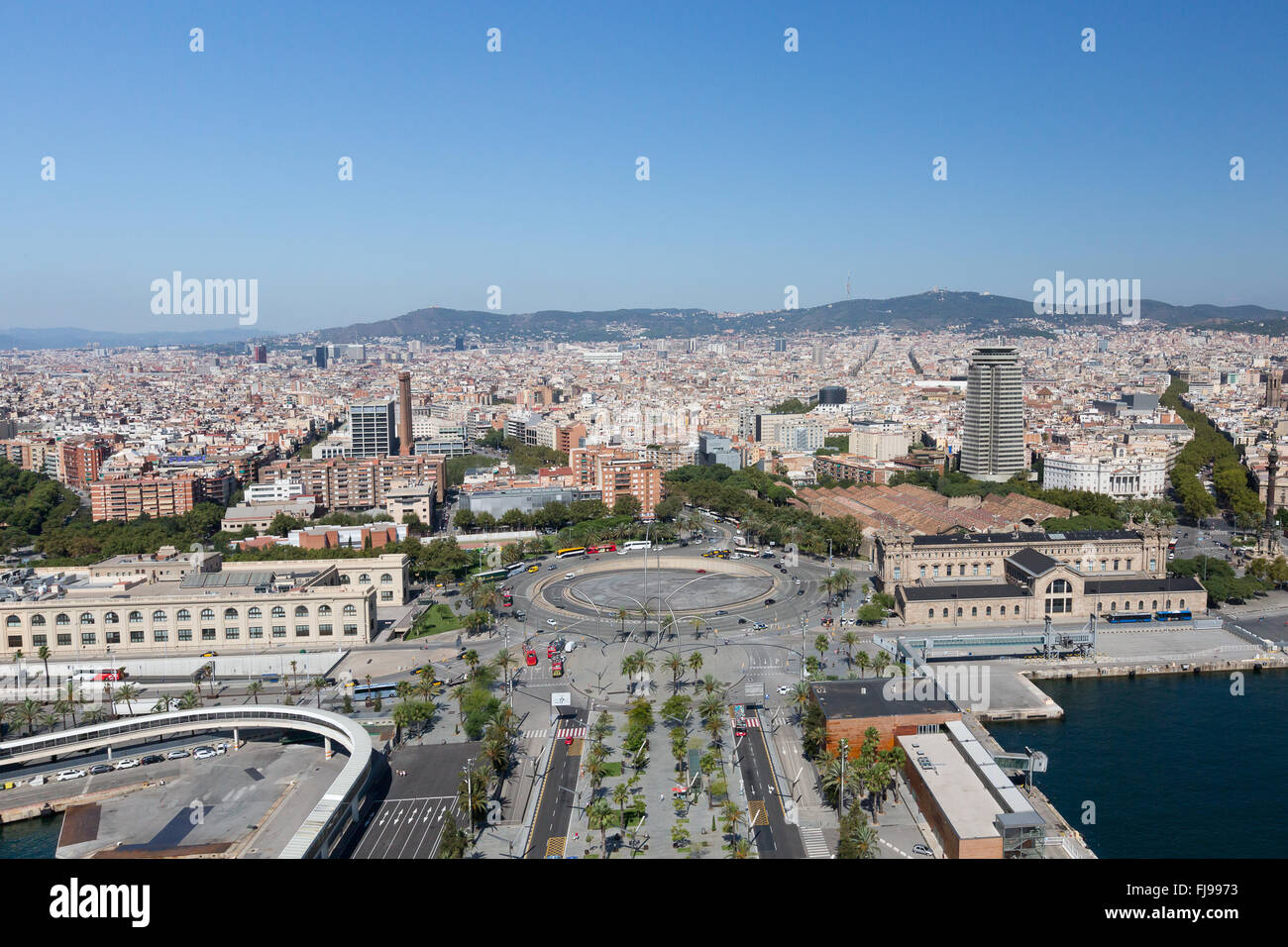 Barcelona City View Stock Photo - Alamy