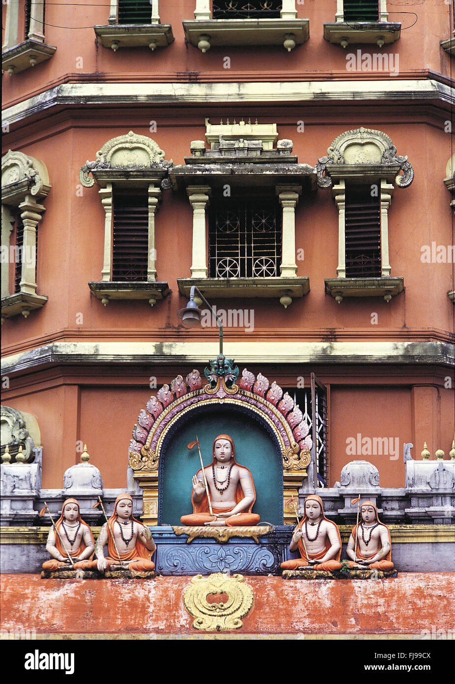Adi shankaracharya temple in kaladi at kerala, india, asia Stock Photo