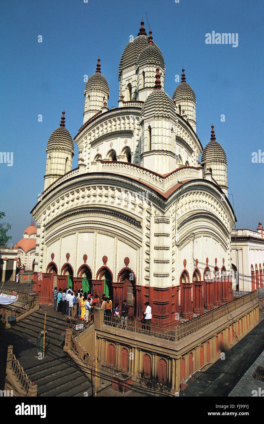 Dakshineswar kali temple, kolkata, west bengal, india, asia Stock Photo