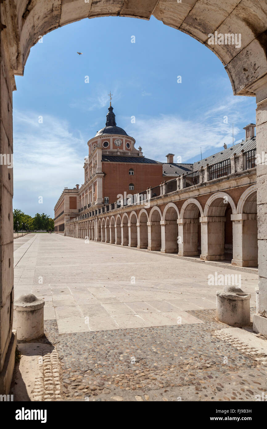 Aranjuez, Comunidad de Madrid, Spain.Palacio Real. Stock Photo