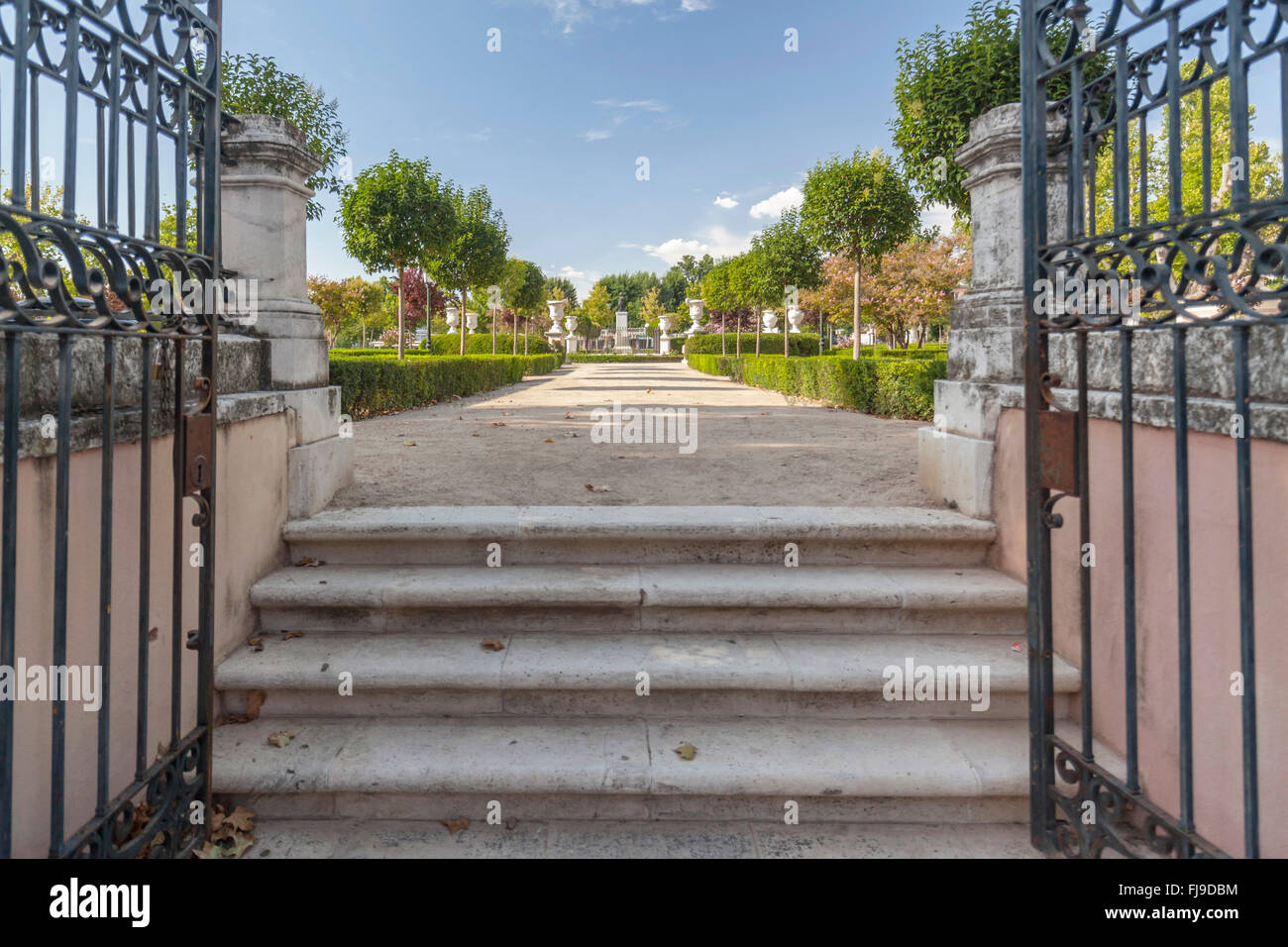 Aranjuez, Comunidad de Madrid, Spain. Jardín de Isabel II. Stock Photo