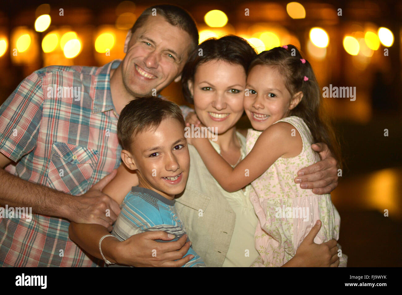 Portrait of Happy family Stock Photo