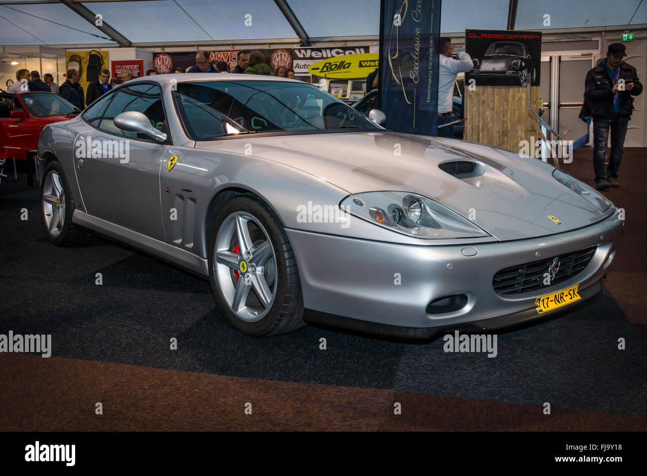 Grand tourer Ferrari 575M Maranello, 2003. The designer of the car body Lorenzo Ramaciotti at Pininfarina. Stock Photo