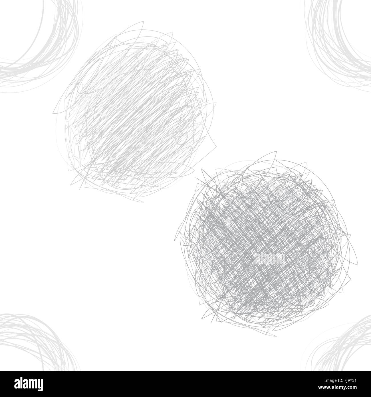Scribble Circles Seamless Pattern Stock Vector Image & Art - Alamy