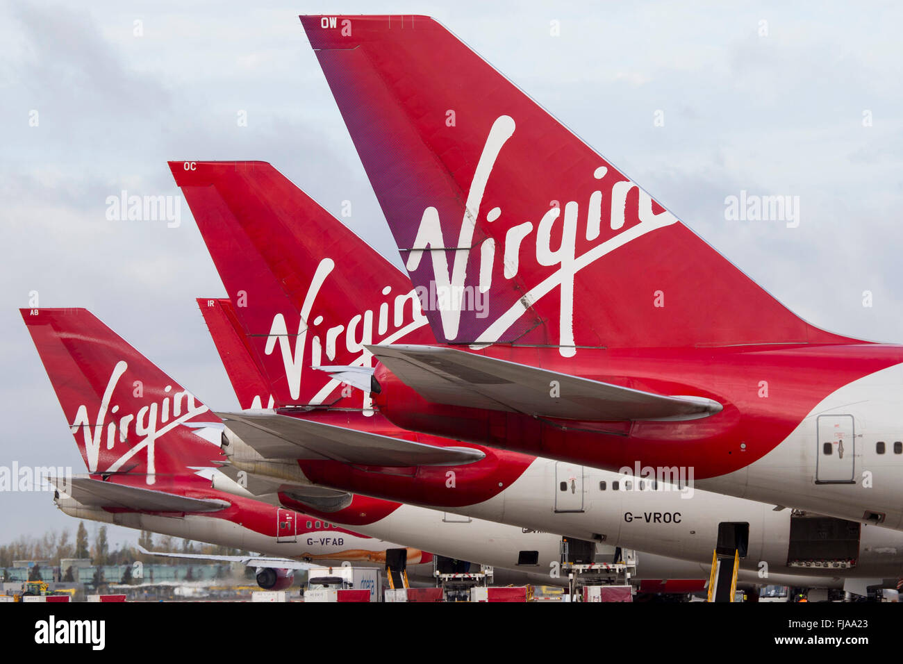 Virgin Atlantic Aircraft Stock Photo