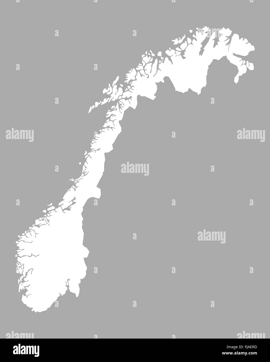 Map norway Black and White Stock Photos & Images - Alamy