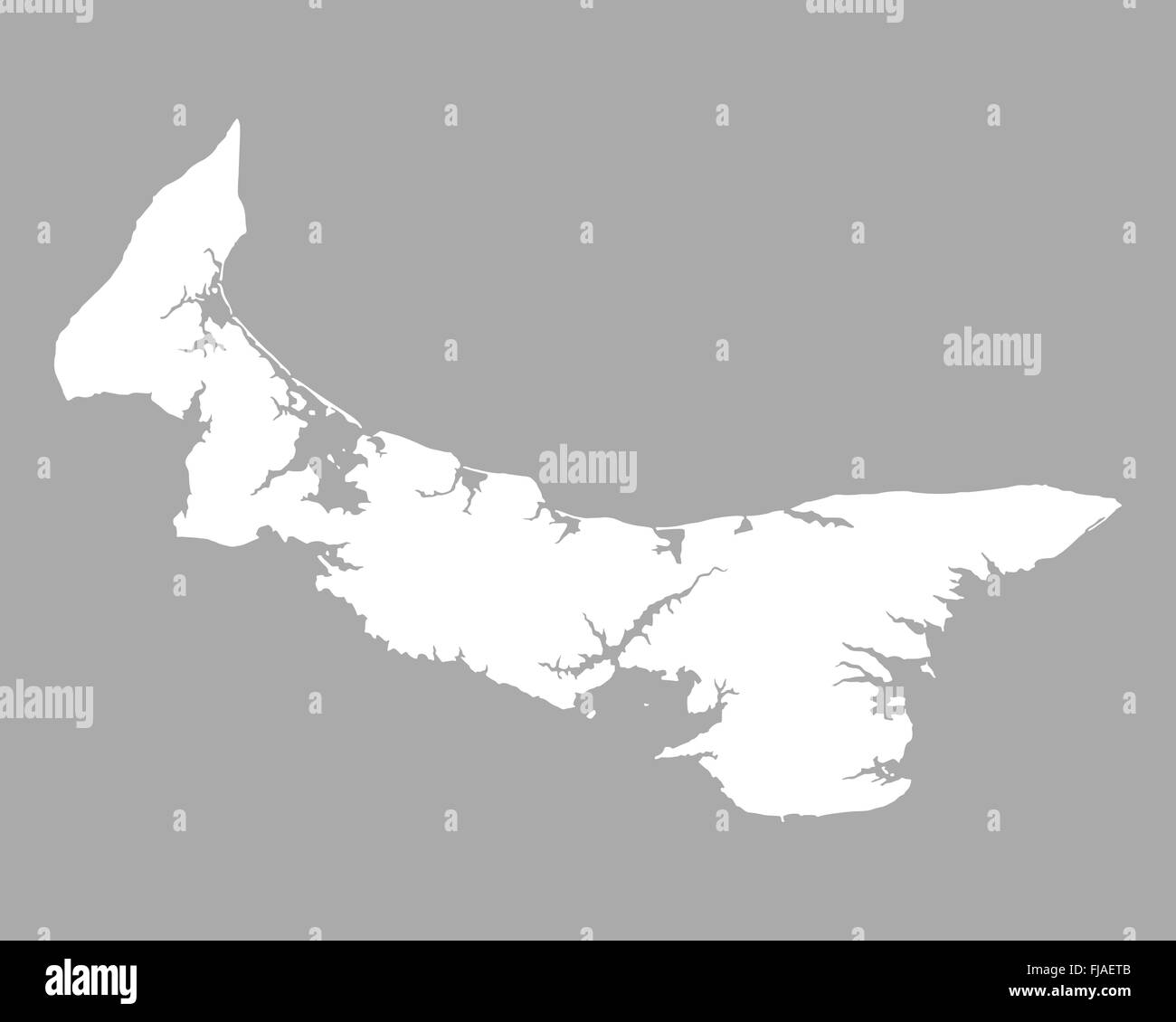 Map of Prince Edward Island Stock Photo Alamy